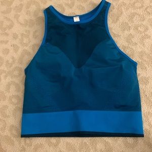 lululemon size 4 shades of blue align tank with built in bra
